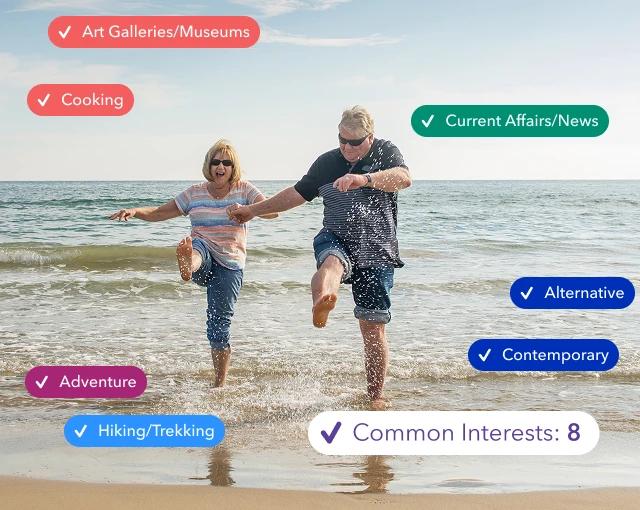 Discover matches based on interests